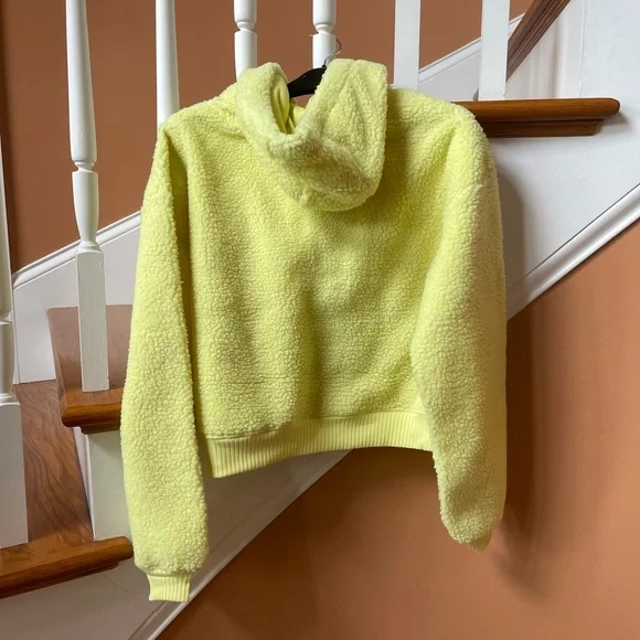 Anthropologie NWT vibrant fleece hoodie, Sz X-Sm, super fun! Crop style. - Picture 13 of 14